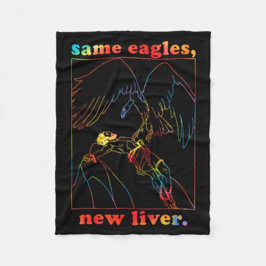 Same Eagles New Liver Funny Apparel  フリースブランケット (正面)