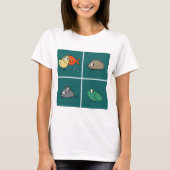 Same eyes, different shapes tシャツ (正面)