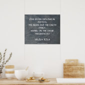 SAME FREQUENCIES - NIKOLA TESLA ポスター (キッチン)