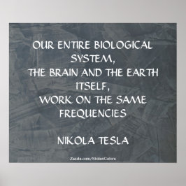SAME FREQUENCIES - NIKOLA TESLA ポスター