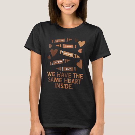 Same Heart Black History Month African American Wo Tシャツ (正面)