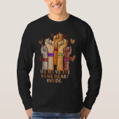Same Heart Black History Month BLM Melanin Pride W Tシャツ (正面)