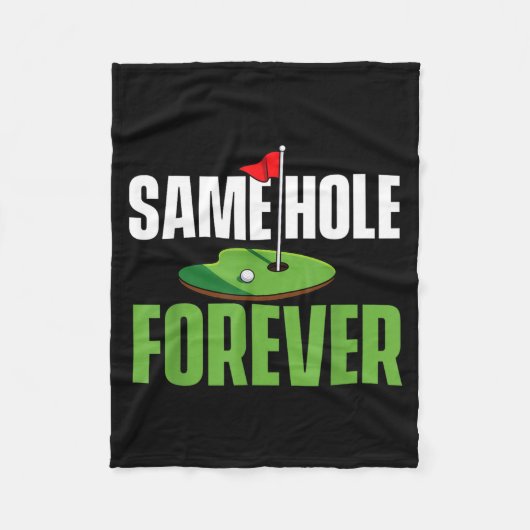 Same Hole Forever - バチェラー・パーティー 新郎 フリースブランケット (正面)