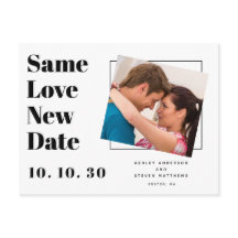 Same Love モダンタイポグラフィ写真Save the Date Po
