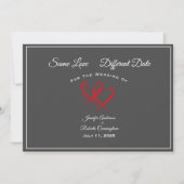 Same Love 違う Dateの結婚ハート セーブザデート (正面)