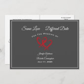Same Love 違う Dateの結婚ハート セーブザデート (正面/裏面)