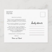 Same Love Cuteハートダウンサイ結婚ズの3つのフォトポスト ポストカード (裏面)