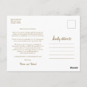 Same Love Cuteハートダウンサイ結婚ズの3つのフォトポスト ポストカード (裏面)