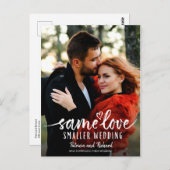 Same Love Cuteハート結婚ダウンサイズの写真 ポストカード (正面/裏面)