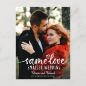 Same Love Cuteハート結婚ダウンサイズの写真 ポストカード (正面)