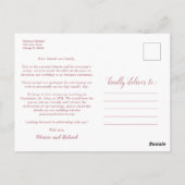 Same Love Downsizeの結婚発表写真 ポストカード (裏面)