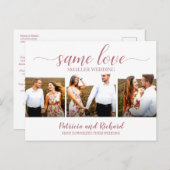 Same Love Downsizeの結婚発表3写真 ポストカード (正面/裏面)
