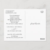 Same Love New 結婚 Planの日程の変更 ポストカード (裏面)