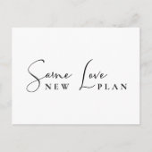 Same Love New 結婚 Planの日程の変更 案内ポストカード (正面)