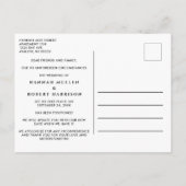 Same Love New Planクリーム結婚の延期 案内ポストカード (裏面)