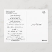 Same Love New Plan結婚's Change the Date Postcar ポストカード (裏面)