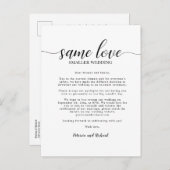 Same Love Small結婚's Downsize結婚's ポストカード (正面/裏面)