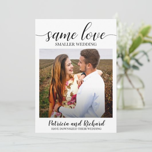 Same Love Small結婚's Downsize結婚's 招待状 (スタンド正面)