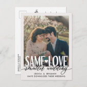 Same Love Small 結婚's |の結婚更新 案内ポストカード (正面/裏面)