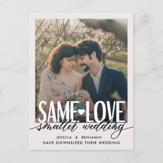Same Love Small 結婚's |の結婚更新 案内ポストカード (正面)