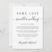 Same Love Small 結婚's 案内状 (正面)