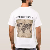 "SAME PASSION SAME PREFERENCE" Tシャツ (裏面)