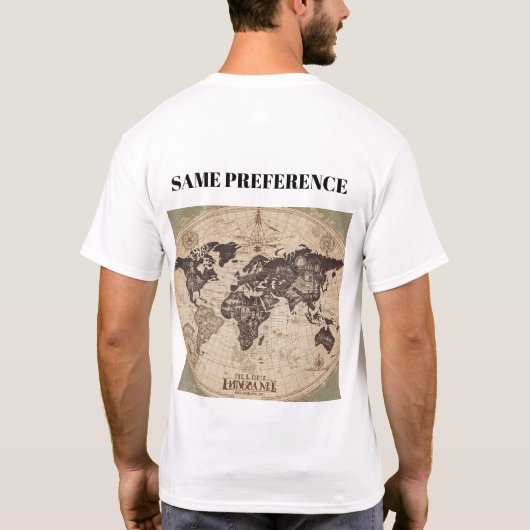 "SAME PASSION SAME PREFERENCE" Tシャツ (裏面)