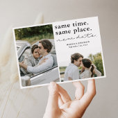 Same Time Same Place New Date Save The Date Card セーブザデート