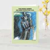 Samedi男爵は待っています カード (黄色い花)