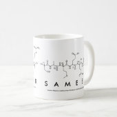 Sameerペプチド名mug コーヒーマグカップ (正面右)
