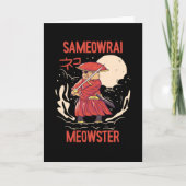 Sameowrai Meowster Cat Samurai カード (正面)