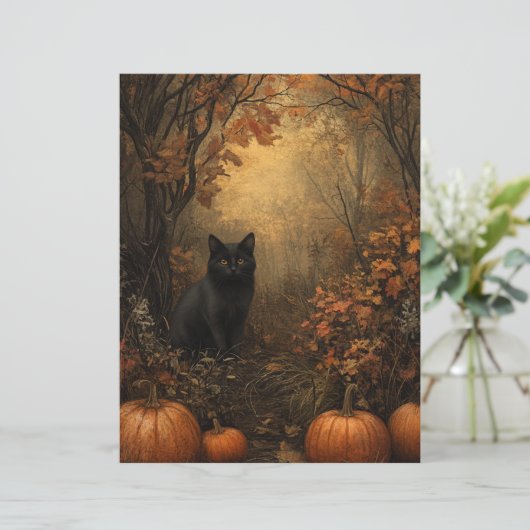 Samhain Black Cat Scrapbook Paper (スタンド正面)
