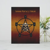 Samhain Tarot Spread 2 Sided Paper Book of Shadows (スタンド正面)