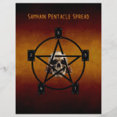 Samhain Tarot Spread 2 Sided Paper Book of Shadows (正面)