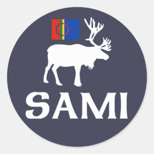Samiの8季節のステッカーの人々 ラウンドシール