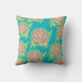 Sami 💜 Purple Baroque Floral クッション (裏面)