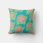 Sami 💜 Purple Baroque Floral クッション (正面)