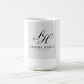 Samira Hadid Monogram Luxury コーヒーマグカップ (中央)