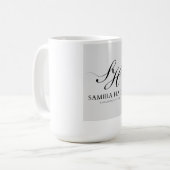 Samira Hadid Monogram Luxury コーヒーマグカップ (正面左)