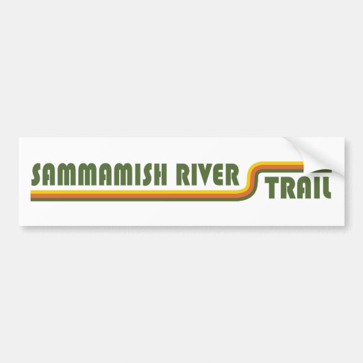 Sammamish River Trail Washington バンパーステッカー (正面)