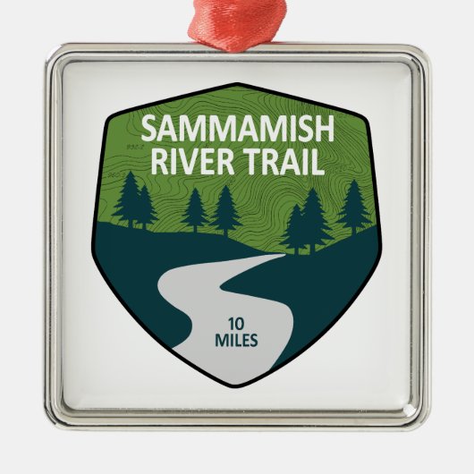 Sammamish River Trail Washington メタルオーナメント (正面)