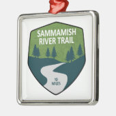 Sammamish River Trail Washington メタルオーナメント (左)