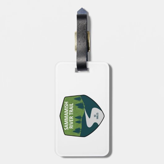 Sammamish River Trail Washington ラゲッジタグ (裏面縦)