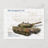 Sammler Modellpanzer Leopard 2 A5 ポストカード (正面)