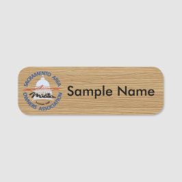 SAMOA 木製ロゴ ネームタグ