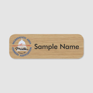 SAMOA 木製ロゴ ネームタグ