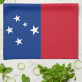 Samoa Flag キッチンタオル (折り畳み)