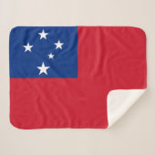 Samoa Flag シェルパブランケット (正面(横))
