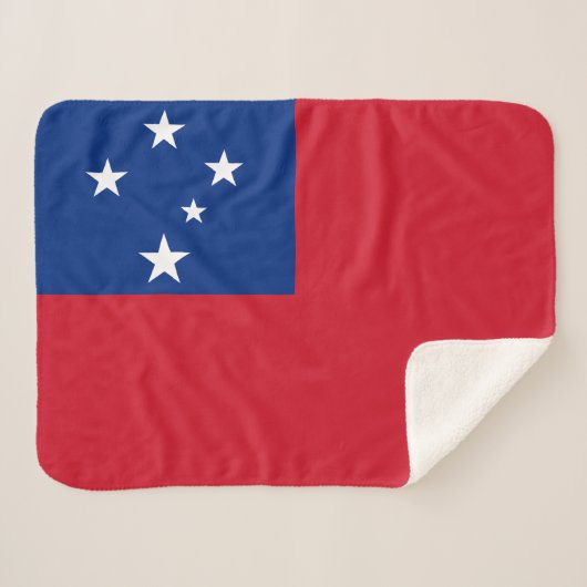 Samoa Flag シェルパブランケット (正面(横))