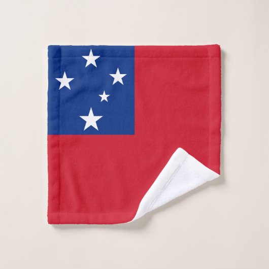 Samoa Flag バスタオルセット (ウォッシュタオル)